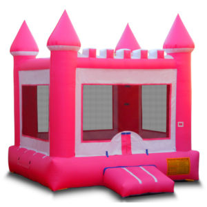 Pink Castle Inflatable Bouncy House Rental